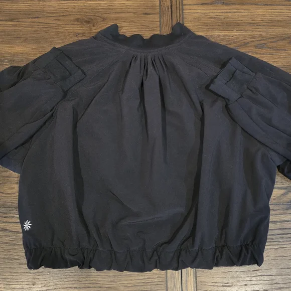 Athleta Girls Bomber Jacket Fall Sporty Crop Size 7 - Picture 5 of 8